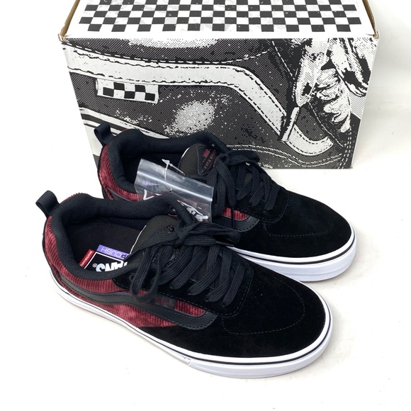 VANS Kyle Walker Corduroy Shoes Black Suede Low Top Women's Sneakers VN0A5JIEX4C - Picture 7 of 11